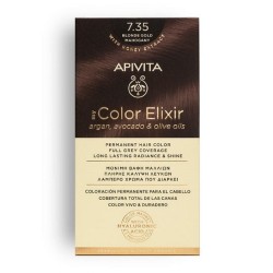 Apivita My Color Elixir Kit Βαφή Μαλλιών No 7.35 Ξανθό Μελί Μαονί
